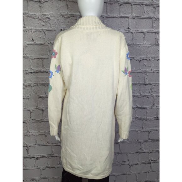 Vtg Bob Mackie Womens Small 42" Chest Oversized Knit Cardigan Sweater New - Picture 7 of 11